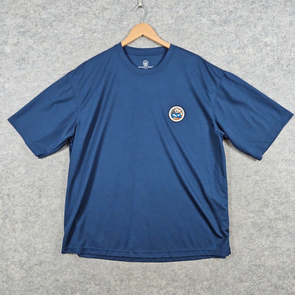 Boy Scouts of America T-Shirt Size 2XL Men's 2010 Jamboree BSA Blue Jersey Knit
